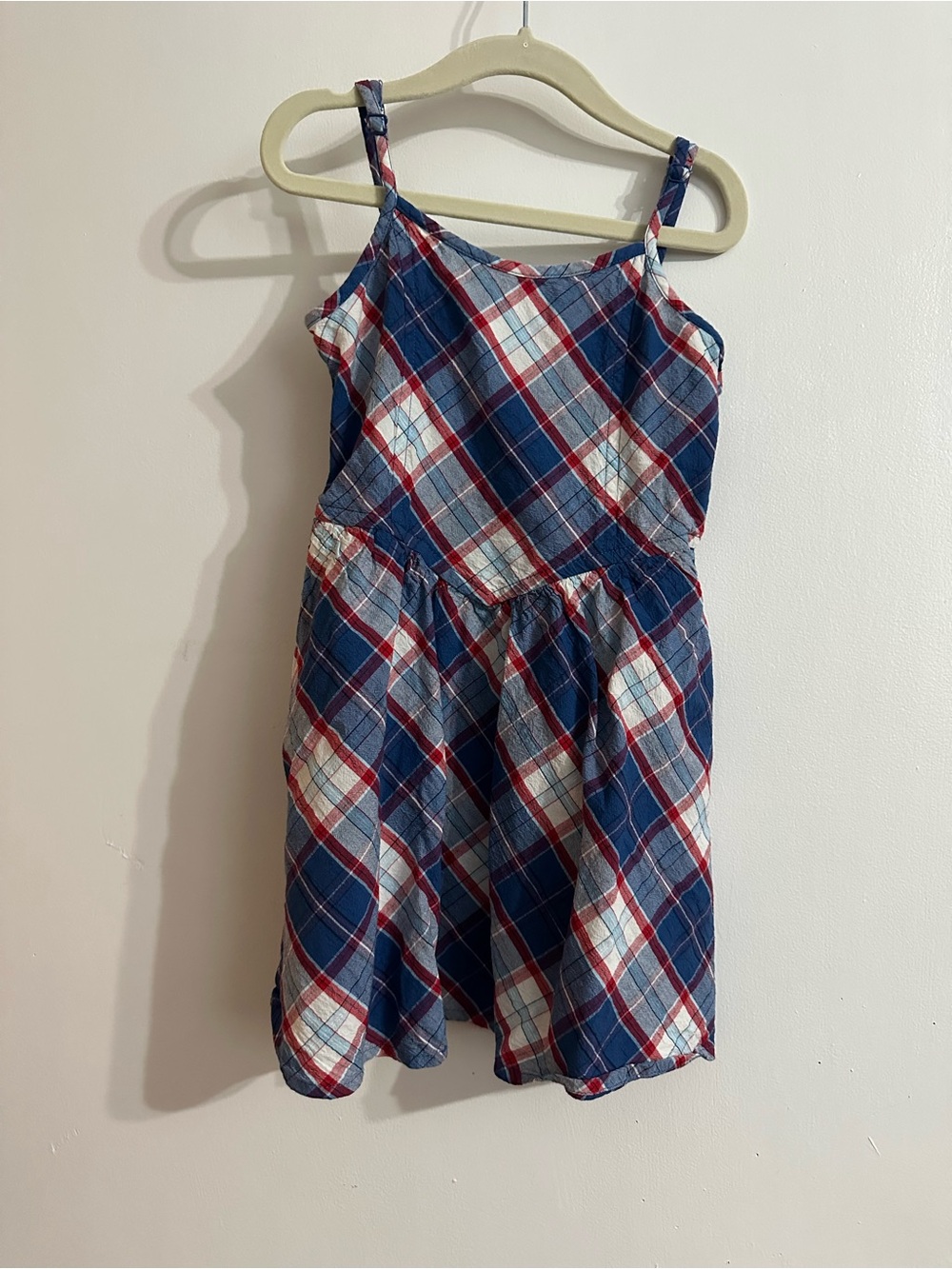 Old Navy Red, Blue & White Plaid Sundress for Girls